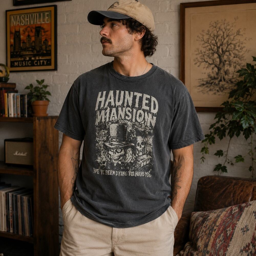 Park Hop Tees Haunted Mansion Graphic T Shirt XL Disney Spooky Halloween Goth